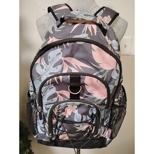 Pottery Barn Teen Jungle Floral Large Backpack Pink Blue Green Print